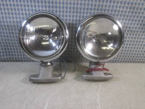 (BSB) Pair of Vintage KD 892 SAE F69 Clear Fog Lamps with Mounting Brackets 4 Lenses