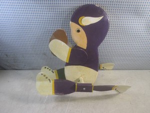 (FS) Wood Minnesota Vikings  Greenbay Packers Wind Spinner