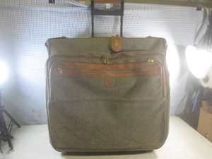 (EW6) Vintage Hartmann Tweed Rolling Garment Bag