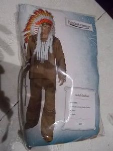Adult Native American Style Costume Set Size 3X