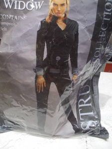 Womens Black Jumpsuit Costume Set Size Small