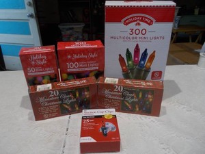 Assorted Christmas Light Sets and Accessories Lot