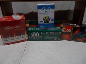 Assorted Christmas String Lights Lot