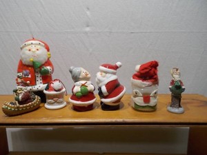 Vintage Christmas Santa Claus & Holiday Figurine Collection