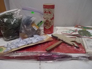 Vintage Christmas Cross Stitch Kits, Craft Supplies & Holiday Decor Lot