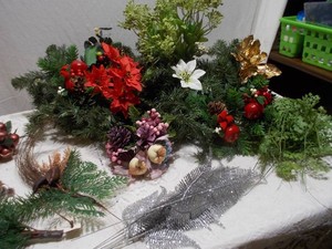 Vintage Christmas Artificial Pine Greenery, Berry Picks & Holiday Wreath Lot