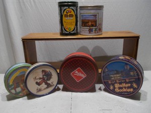 Vintage Collectible M&Ms, Decorative & Holiday Tin Lot