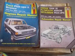 Vintage Automotive Repair Manuals Lot  Ford Bronco & Pick-Ups  Auto Guides