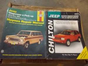 Vintage Jeep Repair Manuals Lot  Haynes & Chilton Guides