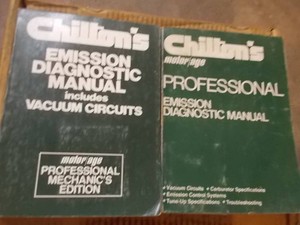 Vintage Professional Emission Diagnostic Manuals Lot  Chilton Motor Age Editions