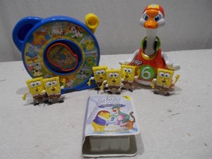 SpongeBob SquarePants Action Figures & Interactive Electronic Learning Toy Lot