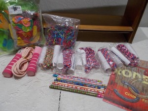Vintage & Assorted Jump Ropes, Pencils, Novelty Toy Lot