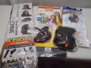 Assorted Kanekalon & Synthetic Hair Braiding Extension Packs Lot