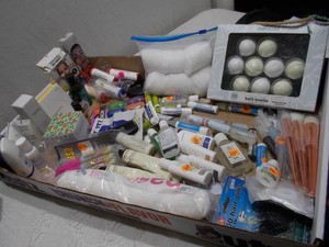 Assorted Skincare, Makeup Brushes & Bath Product Lot