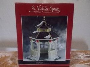 Vintage The Victoria Square Ceramic Gazebo Lighted Building