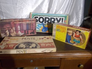 Vintage Pente, Sorry & Assorted Board Games Lot