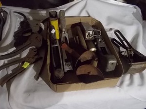 Vintage Hand Tools & Metal Hardware Assortment Lot