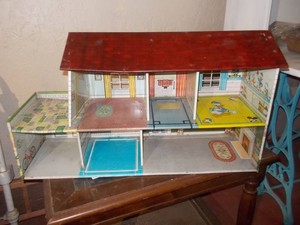 Antique Tin Doll House