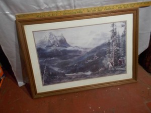 Framed Mountain Landscape