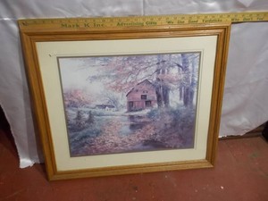 Large Framed Landscape Print