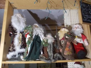 Collection of Decorative Santa Claus Figures