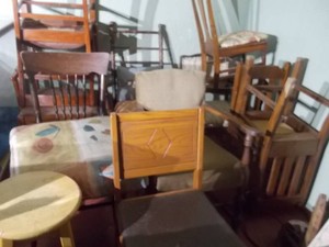 Large Assortment of Mixed Wooden Chairs