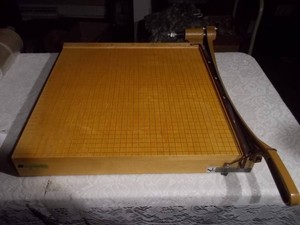 Vintage Wooden Paper Cutter