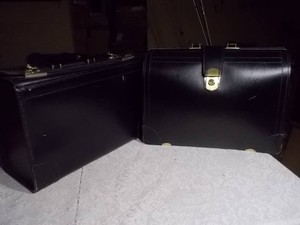 Pair of Black Briefcases with Combination Locks