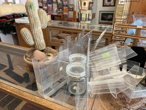 Mixed Lot Retail Display Fixtures, Acrylic Stands & Jewelry Displays