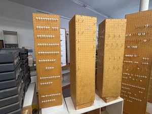 Rotating Four-Sided Pegboard Display Towers (Lot of 3)