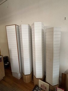 Spinning Retail Display Stands With Small Hooks (Lot of 4)