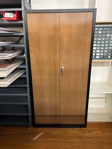 Double-Door Storage Cabinet With Adjustable Shelves - 6 X 3 X 18