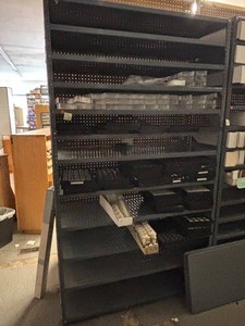 Black Metal Retail Shelving Unit - 48 W X 18 D X 84 H