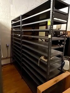 Metal Shelving Units 48 X 18 X 84 in (Lot of 2)