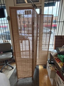 3-Panel Folding Wood Room Divider