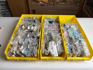 Japanese 3mm & 4mm Square Craft Pieces Mixed Lot