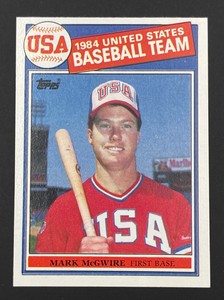 1985 Topps Team USA #401 Mark McGwire RC Rookie Card