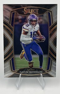 2020 Panini Select Club Level Justin Jefferson #261 RC Rookie Card Minnesota Vikings