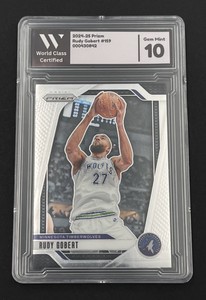 2024-25 Prizm Rudy Gobert #159 Gem Mint 10 Minnesota Timberwolves