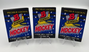 1990 Bowman Hockey Premier Edition Sealed Wax Packs