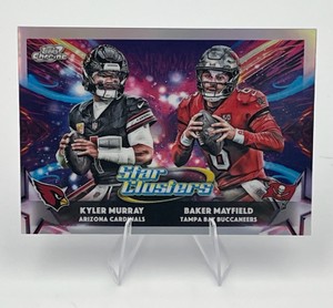 2025 Topps Cosmic Chrome #SC-4 Star Clusters Kyler MurrayBaker Mayfield Football Card