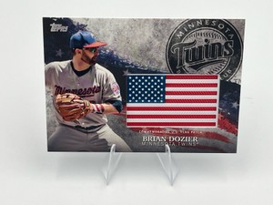 2018 Topps Indepence Day U.S. Flag Relics #IDML-BD Brian Dozier Minnesota Twins