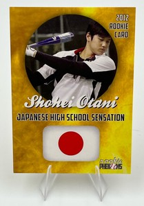 2012 Japanese High School Sensation Rookie Phenoms Shohei Ohtani RC Rookie Card
