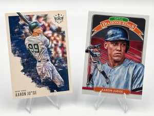 Two 2020 Panini Diamond Kings Aaron Judge Baseball Cards