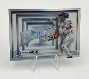 2022 Bowman Chrome in 3-D Insert Bobby Witt Jr. #B3D-14 Rookie Card