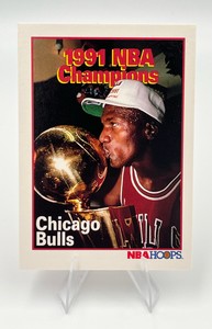 1991 NBA Hoops Chicago Bulls NBA Champions Michael Jordan #543