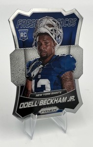 2014 Panini Prizm Fresh Faces #FF11 Odell Beckham Jr. Die Cut Rookie Card