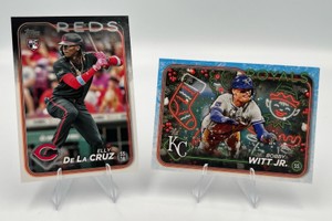 Topps Baseball Card Lot - Elly De La Cruz RC & Bobby Witt Jr. Holiday Variation