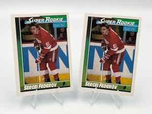 1991 O-Pee-Chee Sergei Federov #8 Super ROOKIE Hockey Cards