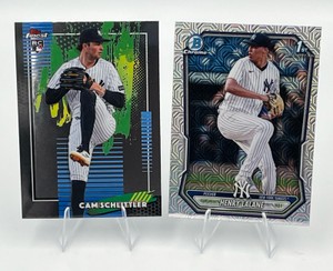 2026 Topps Finest #89 Cam Schlittler RC & 2026 Bowman Chrome 1st Bowman Henry Lalane MOJO Refractor #BCP-104